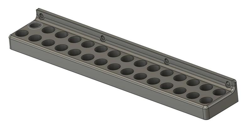 ER collet wall mount organizers