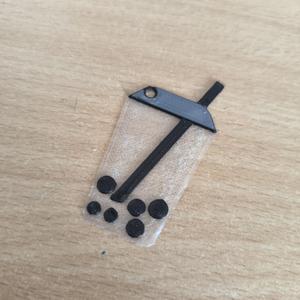 Bubble tea keychain