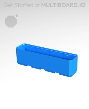 4x1x1 - Simple Walls - Universal Click-In Multibin Shell Extension