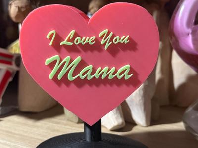 Mothers Day Love Heart (change words in studio)