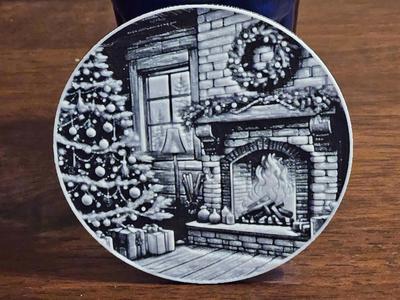 Christmas Fireplace Coaster