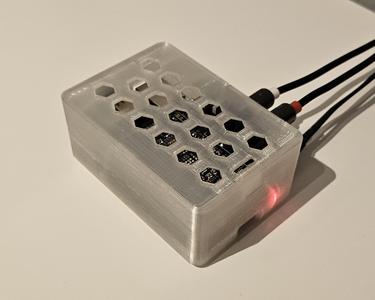 Pi-DAC+ Case - Cover with Honeycomb holes