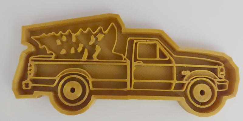 Christmas Tree in a Pickup Truck Cookie Cutter