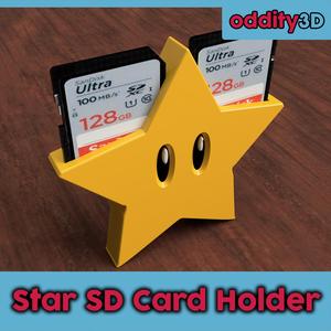 Star SD Card Holder
