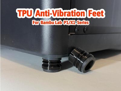 TPU Anti Vibration Feet for Bambu Lab P1P/P1S/X1C