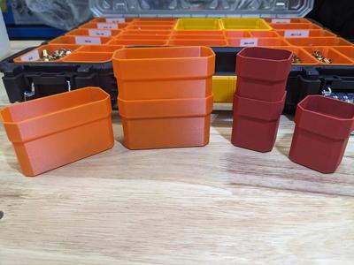 DeWalt / Stanley stackable shallow parts organizer trays