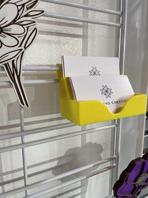 Business Card Holder for Slotted Rack