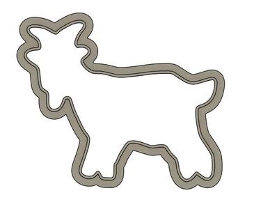 Cutter in the shape of a goat