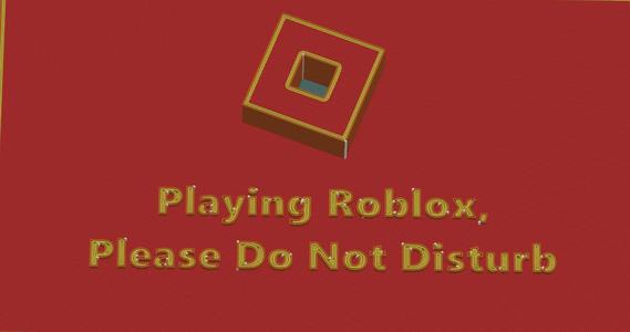 Playing Roblox Sign