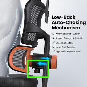 Newtral NT001 chair - rueda ajuste seguimiento lumbar