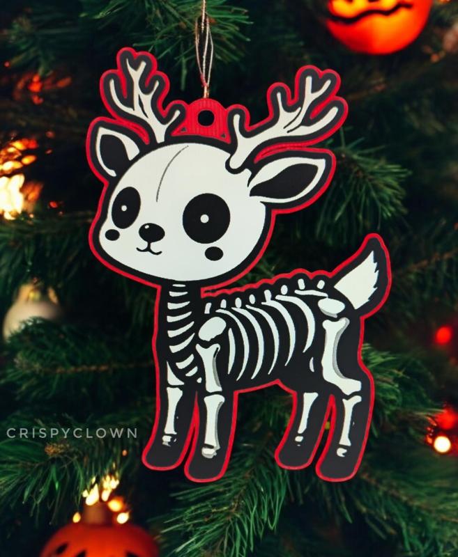 Spooky Reindeer Ornament