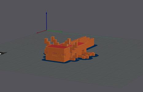 Articulated Minecraft Axolotl