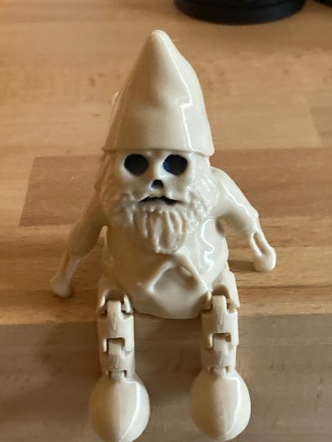 Halloween Skeletal Gnome Articulated