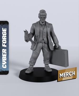 Dai the Silent One - With Free Cyberpunk  - Sci-Fi Gift Ideas for RPG and Wargamers