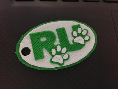 RUSERPC Logo Keychain