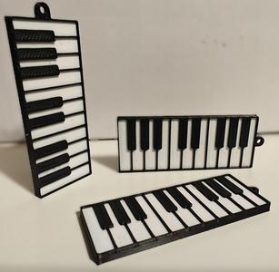Piano Key Keychain