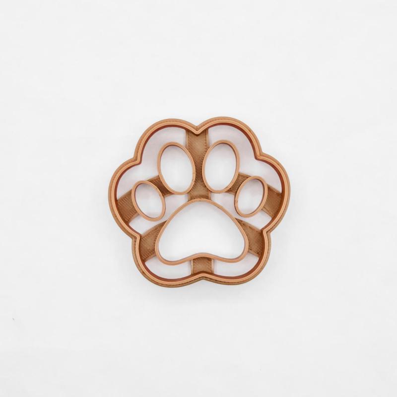 Cute cat paw cookie cutter