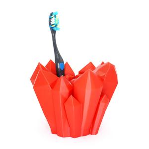 Crystal toothbrush holder