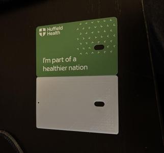 Nuffield Gym Locker Card