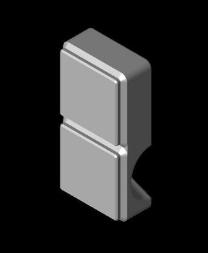 Gridfinity 1x2 bin for Mitutoyo dial indicator