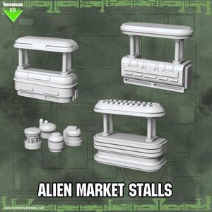 Alien Market Stalls