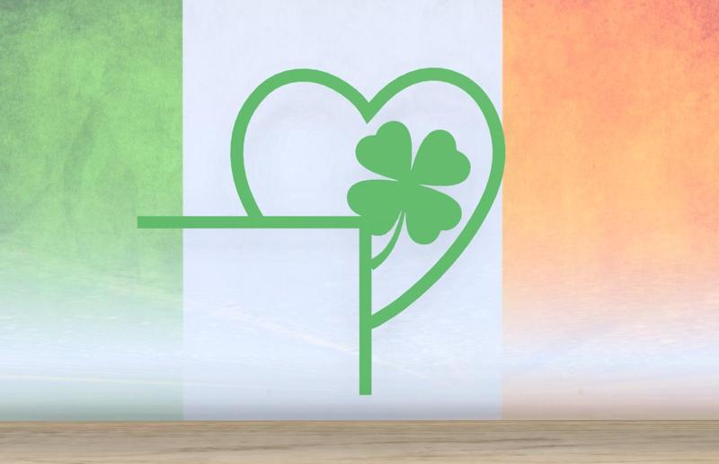 Saint Patrick's Day - Heart Clover - Door Corner