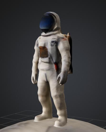 Astronaut on mini planet