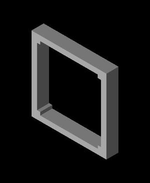 DAVID-BOB 2-GANG WALL PLATE SURROUND - .75 inch high.stl