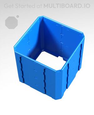 2x2x2 - Topped Multipoint Rail - Universal Click-In Multibin Shell Extension