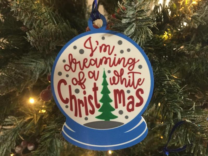 Dreaming of White Christmas Ornament