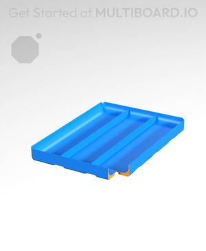 3x4x0.5 - Full Curved - Divided Bin - Multibin Insert