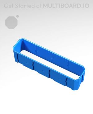 4x1x1 - Topped Multipoint Rail - Pop-In Multibin Shell Extension