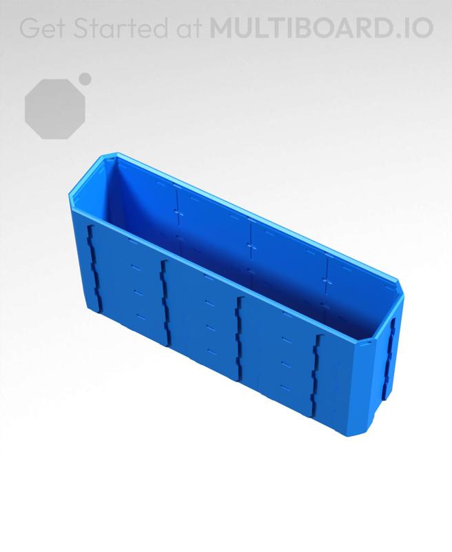 4x1x2 - Topped Multipoint Rail - Universal Click-In Multibin Shell Extension