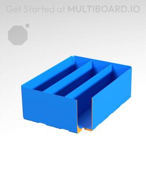 3x4x1.5 - Curved - Divided Bin - Multibin Insert