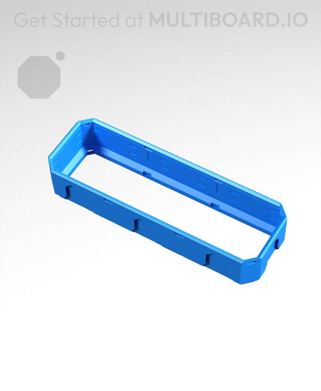 3x1x0.5 - Topped Multipoint Rail - Standard Click-In Multibin Shell Extension