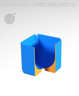 1x1x1 - Full Curved Bin - Multibin Insert