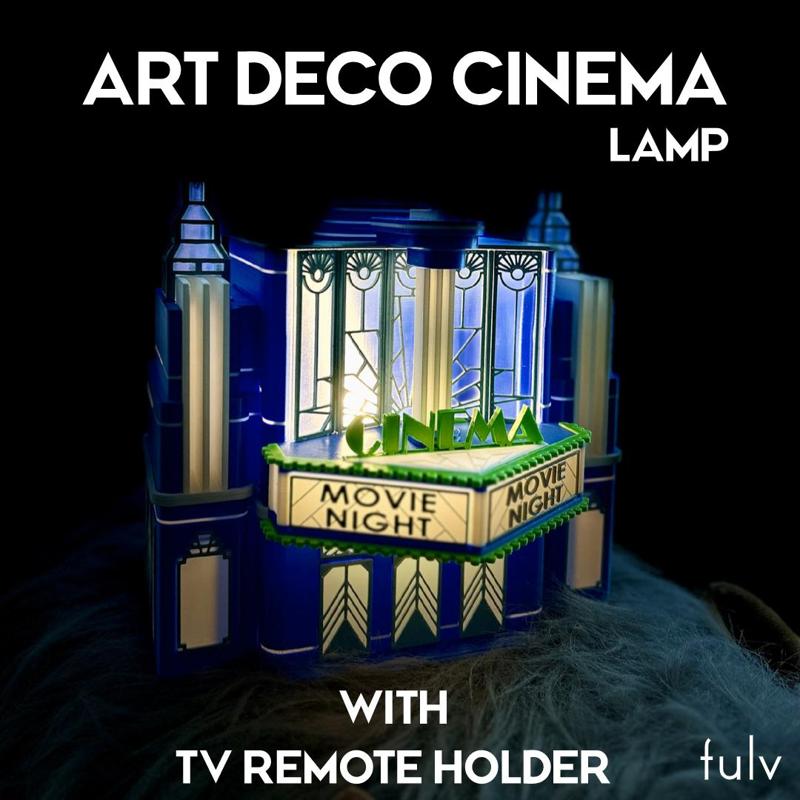 CINEMA LAMP WITH TV REMOTES HOLDER