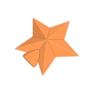 Ornament Star Five-Pointed RH BU01x02x02 - SPN-ORN-0001