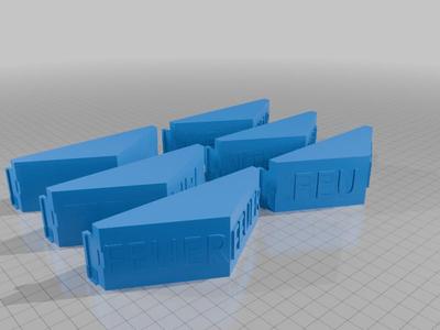 SafetyNet/Simplex 2903 light plate additional lenses (FIRE, FEU, INCENDIO, FEUER, HELP, BLANK)