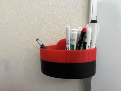 Wall Mounted Dry Erase Marker Cup