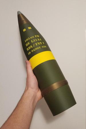 105mm HE Round
