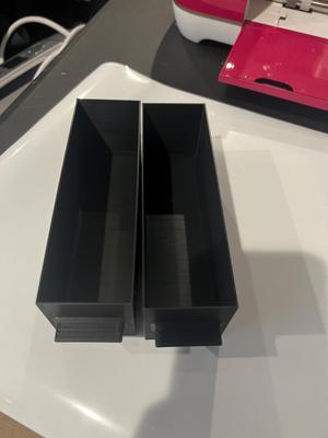 Stackable Shelf organizer - Drawer System Drawer 2 back walls thickened