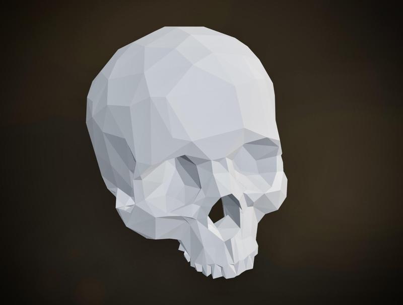 Low Poly Skull