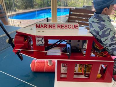RC Rescue boat top and bottom sheets