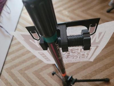 Clamping paper clip for mic stand, desk, pole