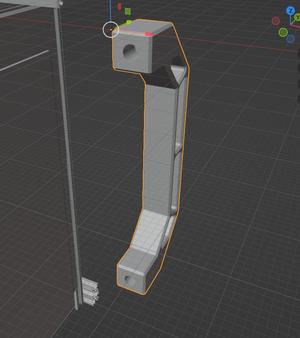 Handle, M5 heat set insert