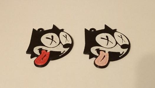 Felix Dead Face Keychain
