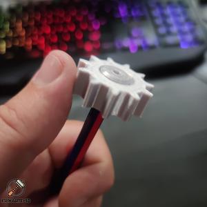 Gear Print In Place Pencil Spinner
