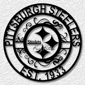 pittsburgh steelers est wall art football team home decor