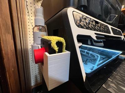 Build plate cleaner holder (side) for AMS V2 Riser